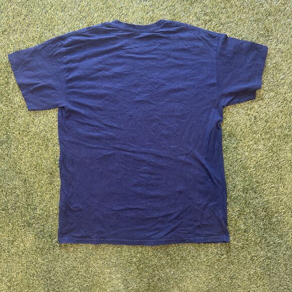 Vintage Y2K Sportsylvania Knights Baseball Graphic Logo Navy Tee Shirt Mens XL - Picture 8 of 8